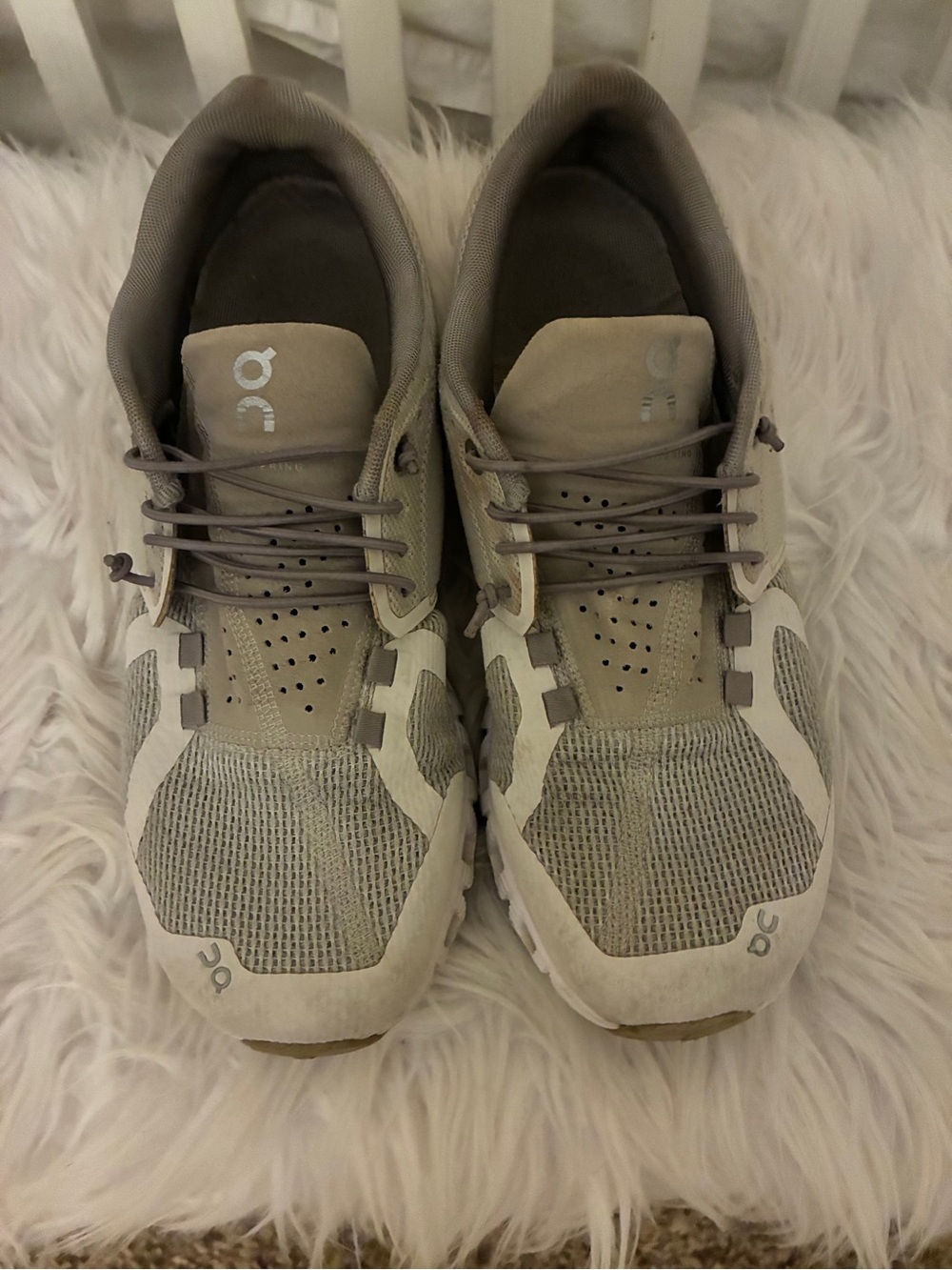 On Running Cloud Women’s Running Shoes Grey/White Sz 8 - Picture 9 of 12
